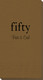 Big Number Fifty Guest Towels Image 1 of 2